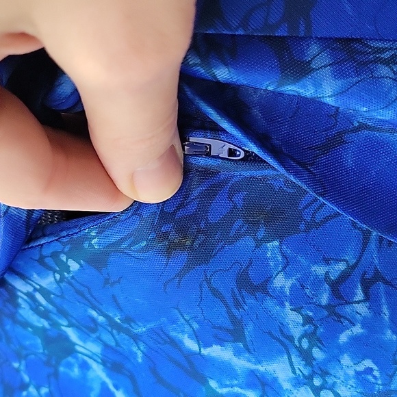 Vintage Blue Marble Dress - Picture 3 of 9